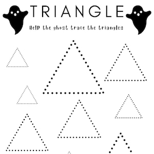 Ghost Tracing Triangles Worksheet