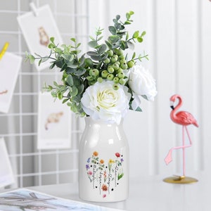 Personalised Mother's Day Flower Birth Month Vase for Flowers, Nanas Garden, Nana Flower Vase, Custom Grandkid Name Flower Vase image 6