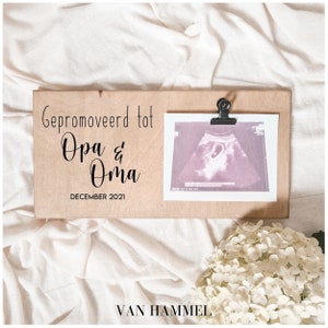Schwangerschaftsankündigung Opa & Oma | Echo-Board-| Ankündigung der Schwangerschaft | Schwangere | Personalisierte Geschenk-| Befördert zu ...