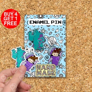 Sully Sullivan Bigfoot Pin Monster Pin Monster Movie Gift Funny Lapel Pin Cute Anime Pins Backpacks Enamel Pin Enamel Pin Gift Set