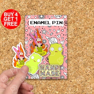 Louise Belcher Revenge Meme épingles en émail Anime Meme cadeau épinglette drôle épingles anime mignon épingles de sac mignon épingle animal kawaii ensemble d'épingles en émail