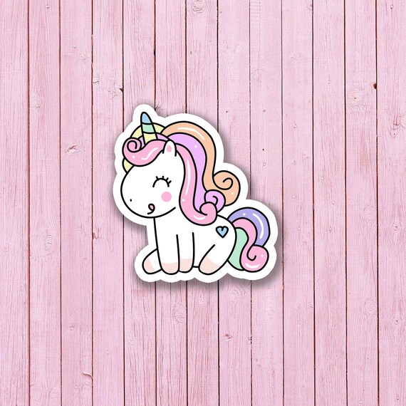 Little Unicorn Stickers Decals Cute Little Unicorn Baby Wholesale sticker 