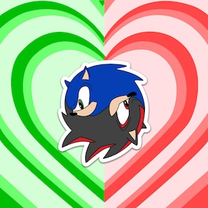 Schatten Anime Sublimationsdatei Blauer Igel Kawaii Png-Datei Clipart Digital Download