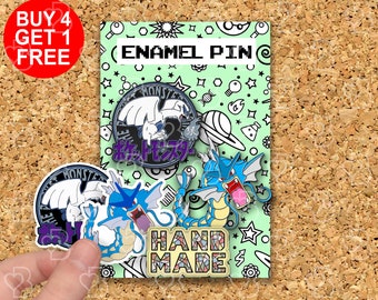 Lugia Dragon Enamel Pin Gift Anime Lover Enamel Pin Set Funny Kawaii Pin Set Enamel Pin Bag Cartoon Enamel Pin Set Enamel Pins Set