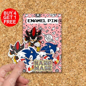 Hedgehog Shadow Gaming Enamel Pins Gaming Gift For Her Funny Pins Set Kawaii Pin Set Lapel Pin Jacket Cartoon Animal Pin Enamel Pins Set image 1