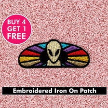 Travel Iron on Patch, Area 51 Patches, Travel Patches Iron on