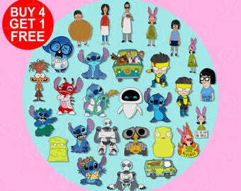 Bob's Burgers Animation Pins Gastly Cartoon Enamel Pin Set Animation Gift Meme Enamel Pins Anime Pin Set Backpack Enamel Pin