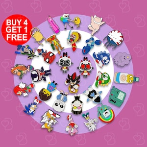 Finn Jake Bmo Anime Enamel Pin Set Anime Gift Set Cute Anime Pins Kawaii Anime Pins Lapel Pins Set Anime Bag Pins Backpack Pins Set