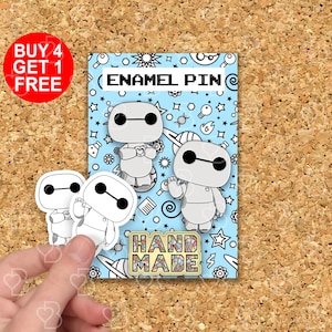 Baymax Anime Enamel Pins Set Big Hero Cute Anime Pin Funny Anime Pin Backpack Pins Set Ita Bag Pin Lapel Pins Set