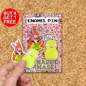 Louise Belcher Revenge Meme épingles en émail Anime Meme cadeau épinglette drôle épingles anime mignon épingles de sac mignon épingle animal kawaii ensemble d'épingles en émail