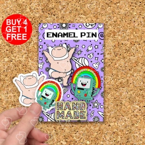 Lgbt Rainbow Bmo Meme Enamel Pins Anime Lovers Gift Funny Lapel Pin Kawaii Pins Set Jeans Enamel Pins Funny Cartoon Pin Backpack Pins Set
