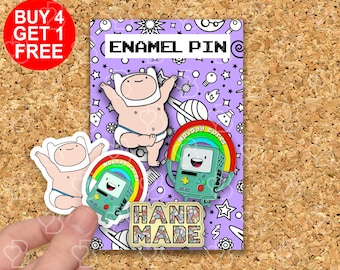 Lgbt Rainbow Bmo Meme Enamel Pins Anime Lovers Gift Funny Lapel Pin Kawaii Pins Set Jeans Enamel Pins Funny Cartoon Pin Backpack Pins Set