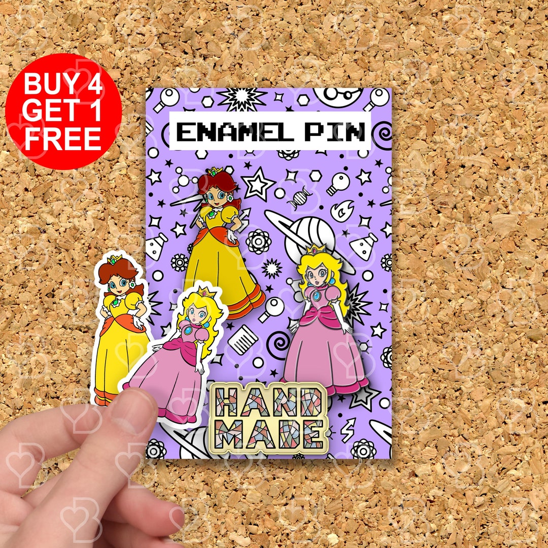 Super Mario Princess Daisy Enamel Pin Aesthetic Fun Gaming Gifts Cute ...