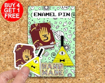 Spilla smaltata con strega di Gravity Falls, regalo per amanti degli anime, spille divertenti con anime, spille per zaino, spilla smaltata con jeans carini, spilla smaltata con animali divertenti, set di spille smaltate