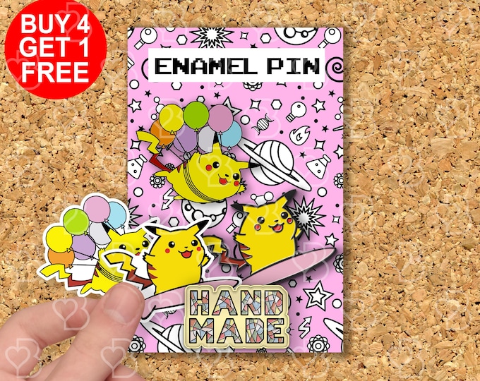 Pika Meme Enamel Pins Anime Meme Gift Backpack Pins Funny Kawaii Anime Enamel Pin Cute Lapel Pin Cartoon Enamel Pin Set Gift Set Enamel Pin