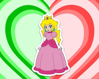 Princess Peach Game Sublimation File Super Mario Cute Png File Clipart Digital Download