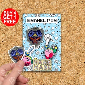 Épingles en émail Kirby Zelda Meme cadeau de jeu pour lui épingles drôles mignons Kawaii épingles de sac à dos veste épingles en émail col épingles en émail ensemble d'épingles de revers