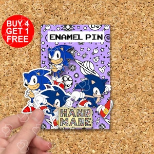 Hedgehog Superhero Gaming Enamel Pins Anime Meme Gift Funny Lapel Pin Cute Backpack Pins Jeans Enamel Pin Anime Pin Set Cute Enamel Pins Set