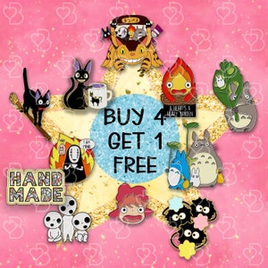 Miyazaki Anime Pin Set Anime Anstecknadeln Emaille Pin Geschenkset Katze Anstecknadel Geist Emaille Pin Süße lustige Emaille Pins Kawaii Rucksack Pins