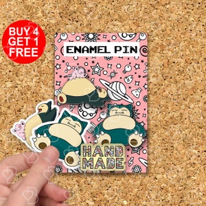 Jigglypuff Snorlax Bear Pin Anime Gift For Boys Funny Pins Set Kawaii Lapel Pin Lapel Pin Jacket Cartoon Animal Pin Backpack Pins Set