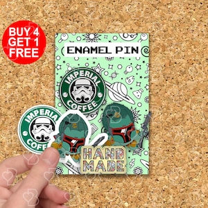 Épingle à café du soldat impérial pour garçons, cadeau anime, épingles drôles mignonnes, épingle pour sac à dos kawaii, épingles en émail, collier pour sac, épingles en émail, ensemble d'épingles kawaii