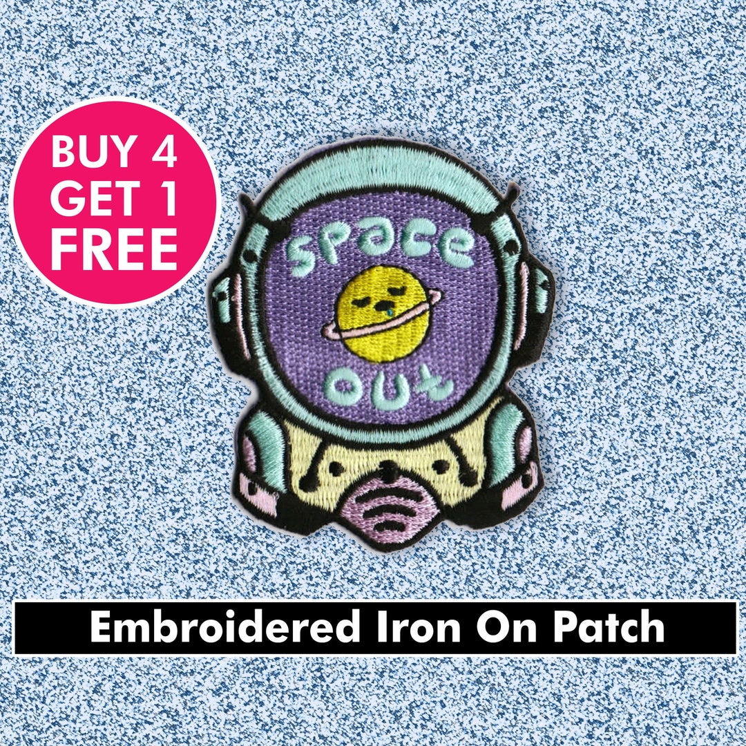 Space Out Astronaut Patch Space Pun Patches Iron on Patch - Etsy