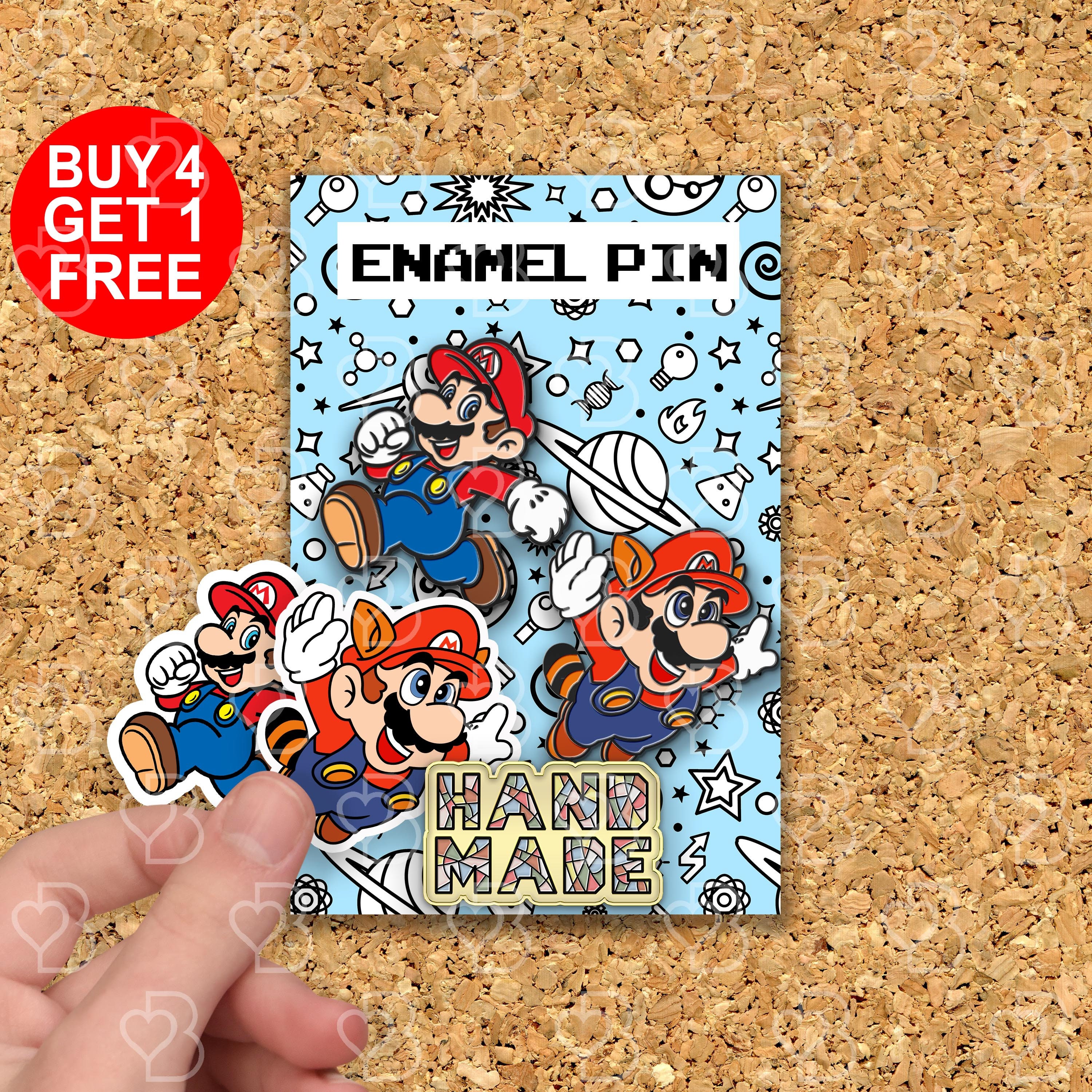 Super Mario Gaming Enamel Pins Gaming Gift for Her Funny Enamel Pin ...