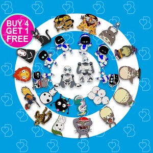 Wilder Roboter Anime Emaille Pin Set Astrobot Spiel Emaille Pins Anime Tier Pin Katze Emaille Pin Anime Anstecknadel Kawaii Tasche Pins Anime Geschenk Set