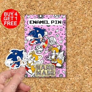 Tails Fox Enamel Pin Gaming Gift For Her Funny Lapel Pin Backpack Pins Set Bag Enamel Pin Funny Cartoon Pin Enamel Pins Gift Set