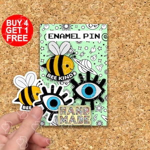 Soyez gentil, abeille meme épingles émail abeilles amoureux cadeaux épingle émail drôle Kawaii épinglette sac à dos épingles Jeans mignon épingle émail ensemble d'épingles mignonnes