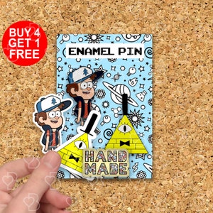 Bill Cipher Witch Wizard Enamel Pin Anime Lovers Gift Anime Lapel Pins Bag Pins Kawaii Cute Bag Pins Funny Cartoon Pin Sets Enamel Pin