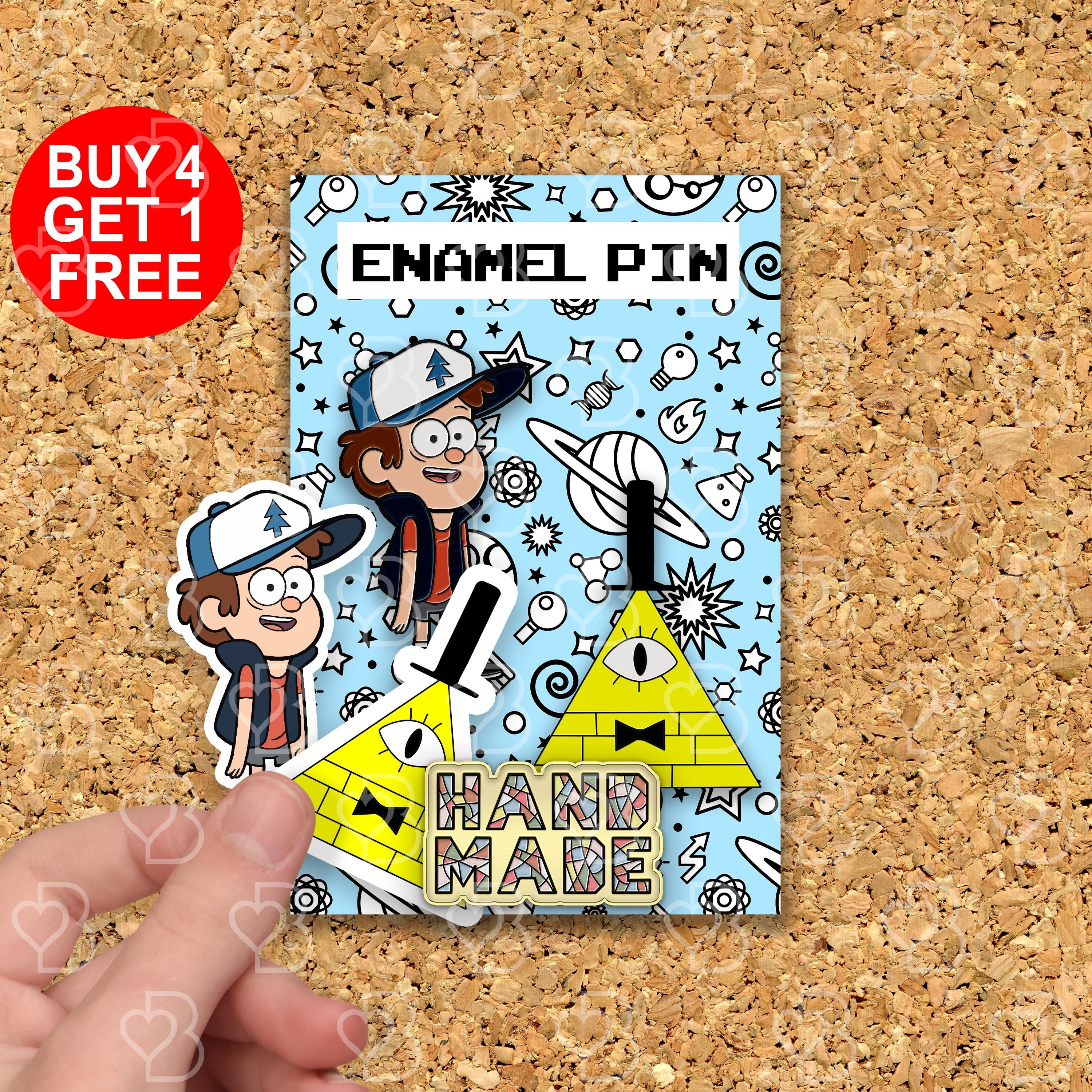 Bill Cimper Hexe Zauberer Emaille Pin Anime Liebhaber Geschenk Anime Anstecknadel Tasche Pins Kawaii niedlich Tasche Pins lustige Cartoon Pin Sets Emaille Pin