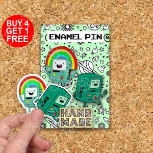 Nikt nie dba Bmo Meme Emaliowane szpilki Anime Przyjaciel Prezent Zabawna Emaliowana Szpilka Anime Kawaii Pin Ładna Torba Szpilka Emaliowana Zestaw Prezentowy Kreskówkowa Szpilka Emaliowana