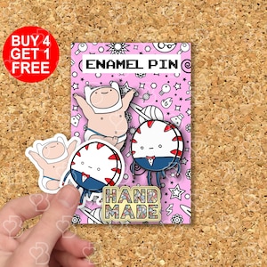 Cadeau anime Baby Finn l'aventure humaine pour garçons épingles en émail drôles mignons Kawaii Anime épingles en émail veste épingles en émail sac à dos ensemble d'épingles