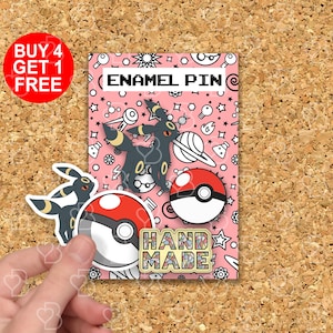 Umbreon Rabbit Enamel Pins Anime Gift For Boys Funny Lapel Pin Cute Enamel Pins Set Anime Lapel Pins Anime Enamel Pin Kawaii Pin Set