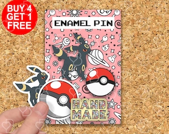 Umbreon Rabbit Enamel Pins Anime Gift For Boys Funny Lapel Pin Cute Enamel Pins Set Anime Lapel Pins Anime Enamel Pin Kawaii Pin Set