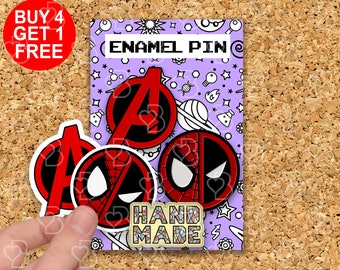 Avengers Superhero Logo Movies Pin Dad Superhero Gift Funny Pins For Backpack Cute Pins Set Jeans Enamel Pin Bag Pins Kawaii Lapel Pin Set