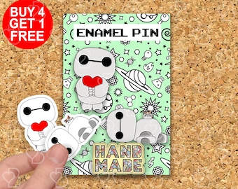 Baymax Lustige Emaille Pins Set Big Hero Cute Anime Pin Lustiger Anime Pin Rucksack Pins Set Ita Bag Pin Anstecknadeln Set