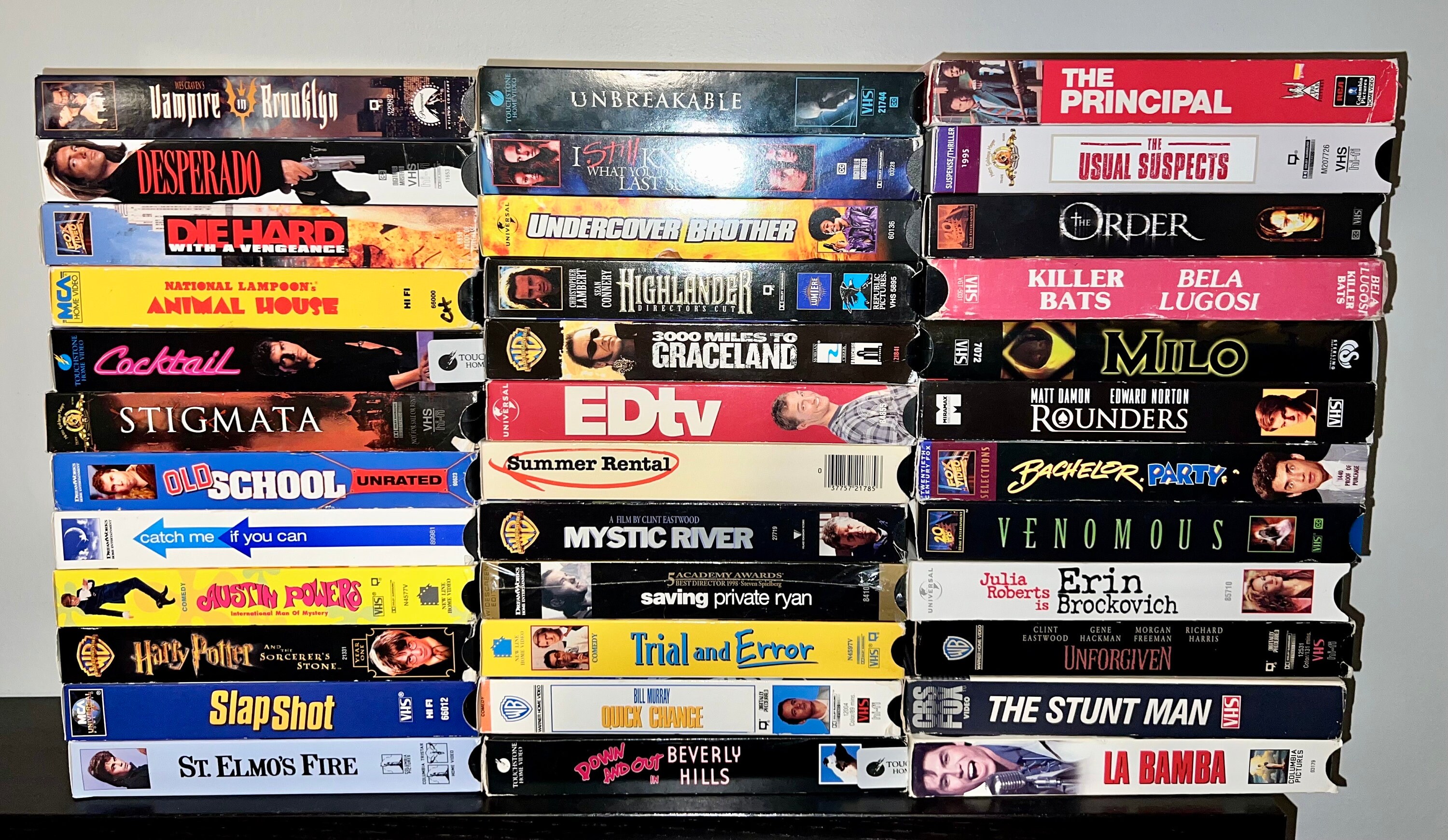 VHS Movies Vintage Selection #5 Austin Powers, Mystic River