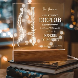 A truly great Chiropractor Thank You Gift Custom Desk Name Plate Chiropractor Gift Desk Plaque New Doctor Gift Custom Best Chiropractor Ever