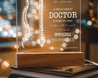 A truly great Chiropractor Thank You Gift Custom Desk Name Plate Chiropractor Gift Desk Plaque New Doctor Gift Custom Best Chiropractor Ever