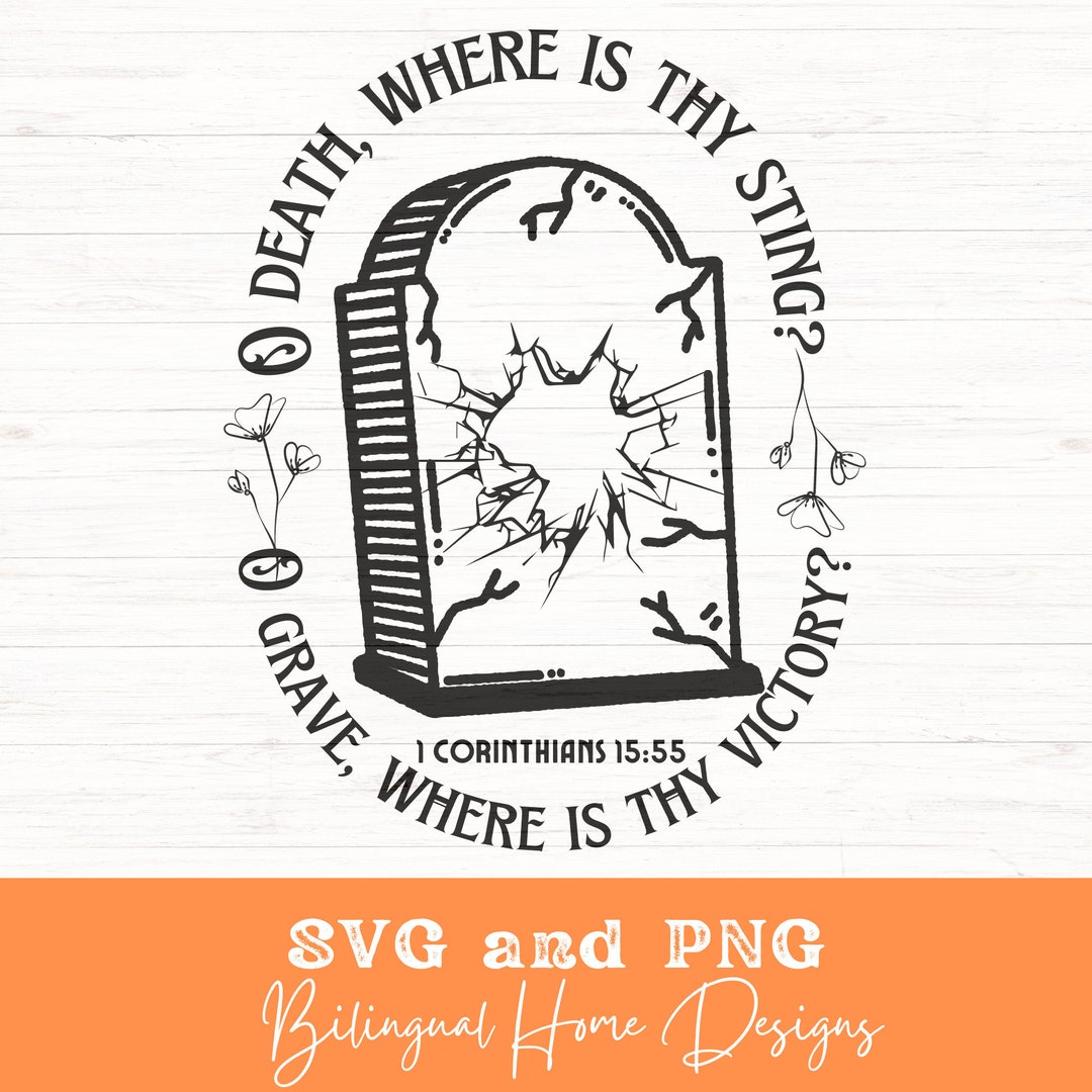 Christian Halloween Alternative SVG PNG O Death Where is Your Etsy