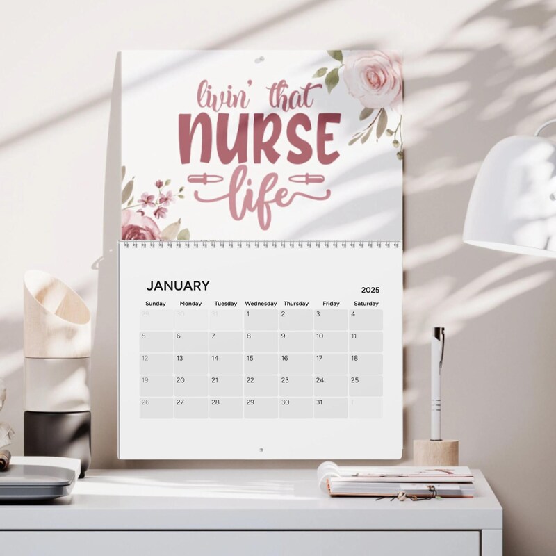 Nurse Wall Calendars Etsy