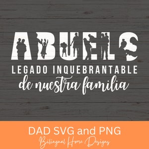 Abuelo SVG PNG, Dia del Padre, Mi Abuelo Mi Heroe, Papa Mexicano Regalo, El Mejor Abuelo del Mundo, plik cricut z okazji Dnia Ojca Hiszpańskiego Dziadka.