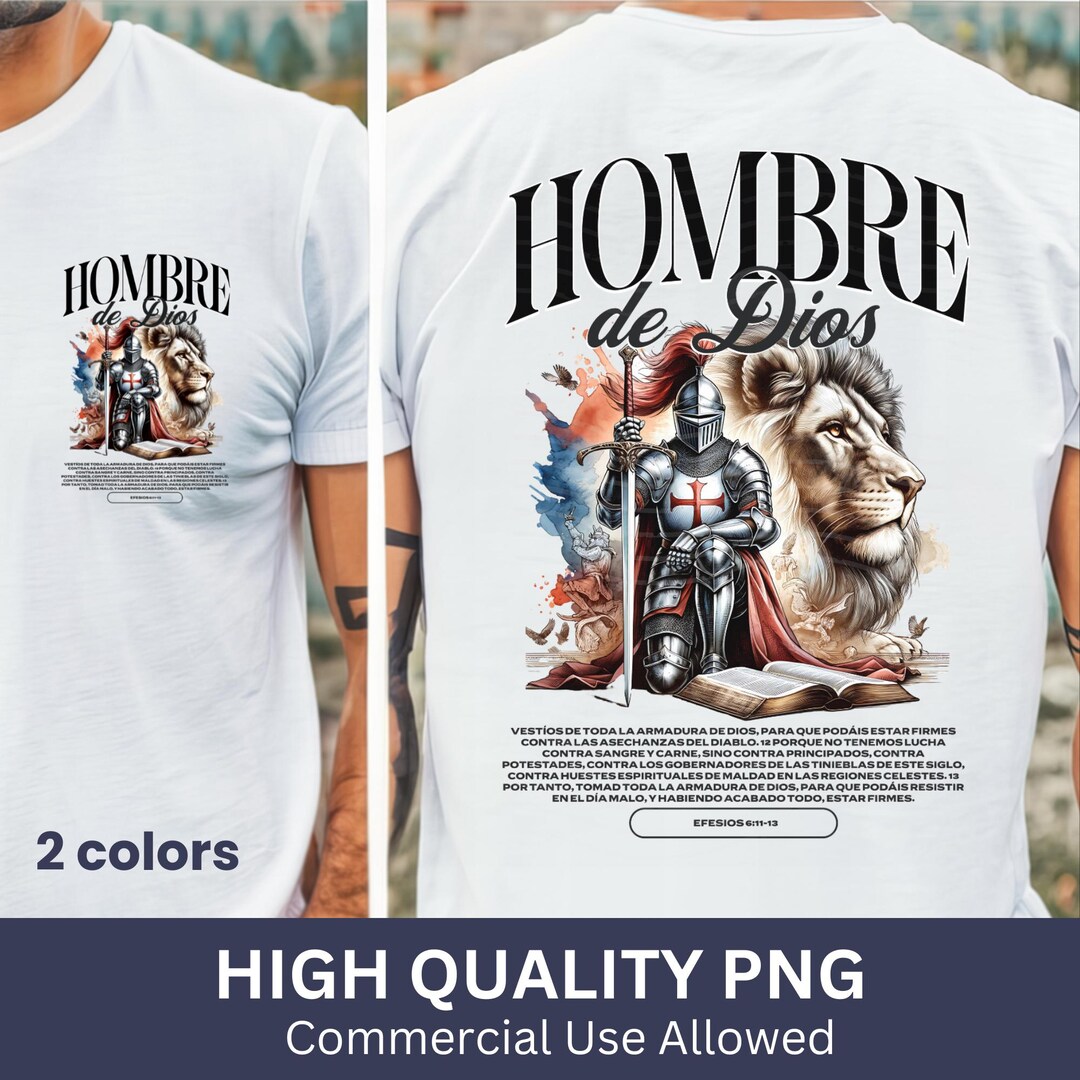 Spanish Armor of God PNG Christian Youth Ministry Gift Idea Jesus Dtf ...