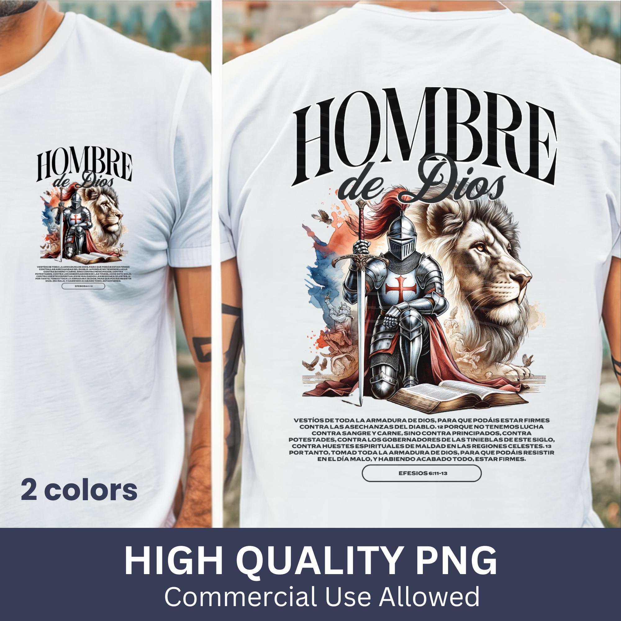 Camiseta De Algodón Con Estampado Militar Y Cita De Jesús - Para Hombre, Manga Corta, Corte Clásico - Marca The Clothing Shed