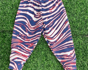 RESTOCKED!!! Vintage Buffalo Football Jogger inspired Zebra Mafia Red, White and Blue Unisex Baby and Toddler Zubaez.