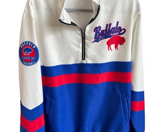 Let’s Go Buffalo Womens Quarter Zip Pullover Windbreaker