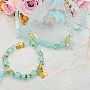 24pcs Quinceañera Favors Butterfly Bracelets Sweet sixteen party Favors, Recuerdos para Quinceañera