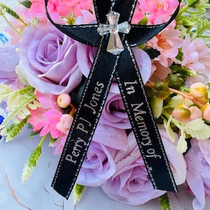 100-50-24-12pcs Personalized ribbons bows /Baptism Favors, Memorial Ribbons /personalized ribbons Favors/wedding/Baptism